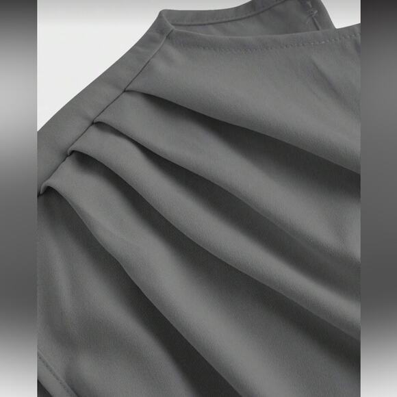 SHEIN Gray Wide Leg Jumpsuit Size Medium NWT - Picture 4 of 11